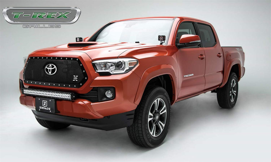 X-Metal Grille 2018-2022 Tacoma, Black, 1 Pc, Insert, Chrome Studs, Does Not Fit Vehicles with Camera - PN #6719511