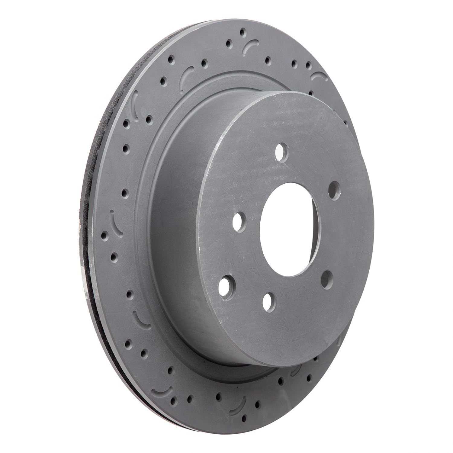 Talon Cross-Drilled and Slotted Vented Rotor, Hawk Performance Brakes, 12.13 in. Diameter, 2.44 in. Height