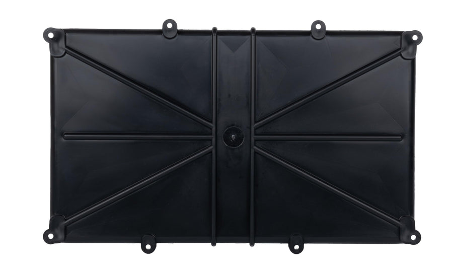 Battery Holder Tray T-H Marine with Stainless Steel Buckle - Heavy Duty Marine & RV Battery Mount - Corrosion Resistant, NMMA Certified, Tight-Space Battery Tray - 27 Series Tray, 12.5" x 7"
