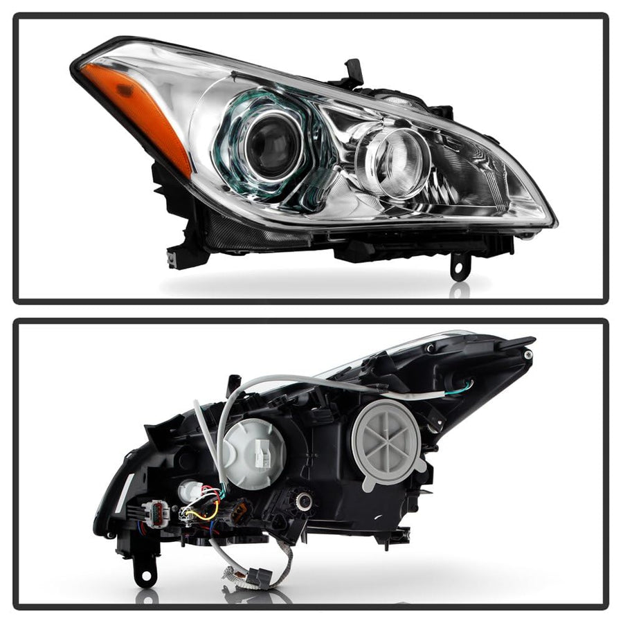 Infiniti M37 11-14 Spyder (OE) Headlight w/AFS (w/Rear Active Steering; w/o Technology Pkg) - Low Beam-D2S(Not Included) ; Signal-7440A(Included) - OE Right