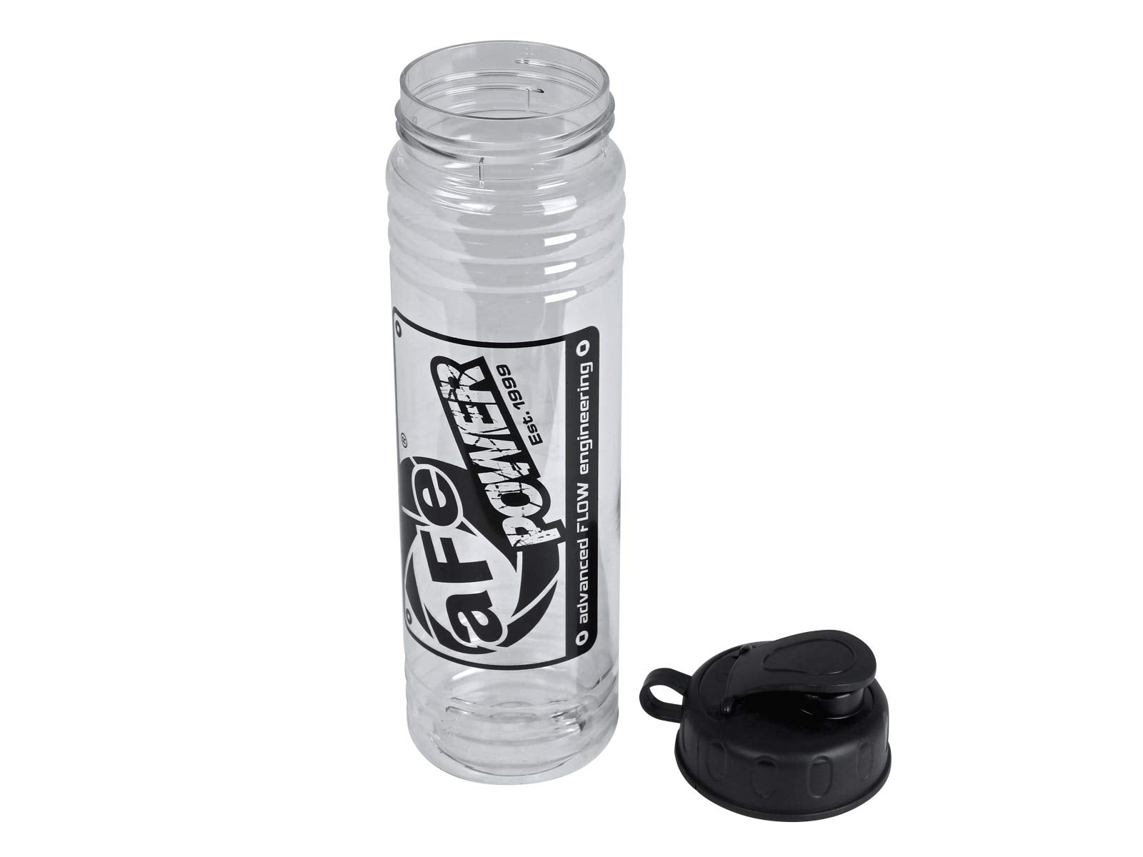 24oz aFe Power Clear Plastic Water Bottle w/Snap Lid 40-10228
