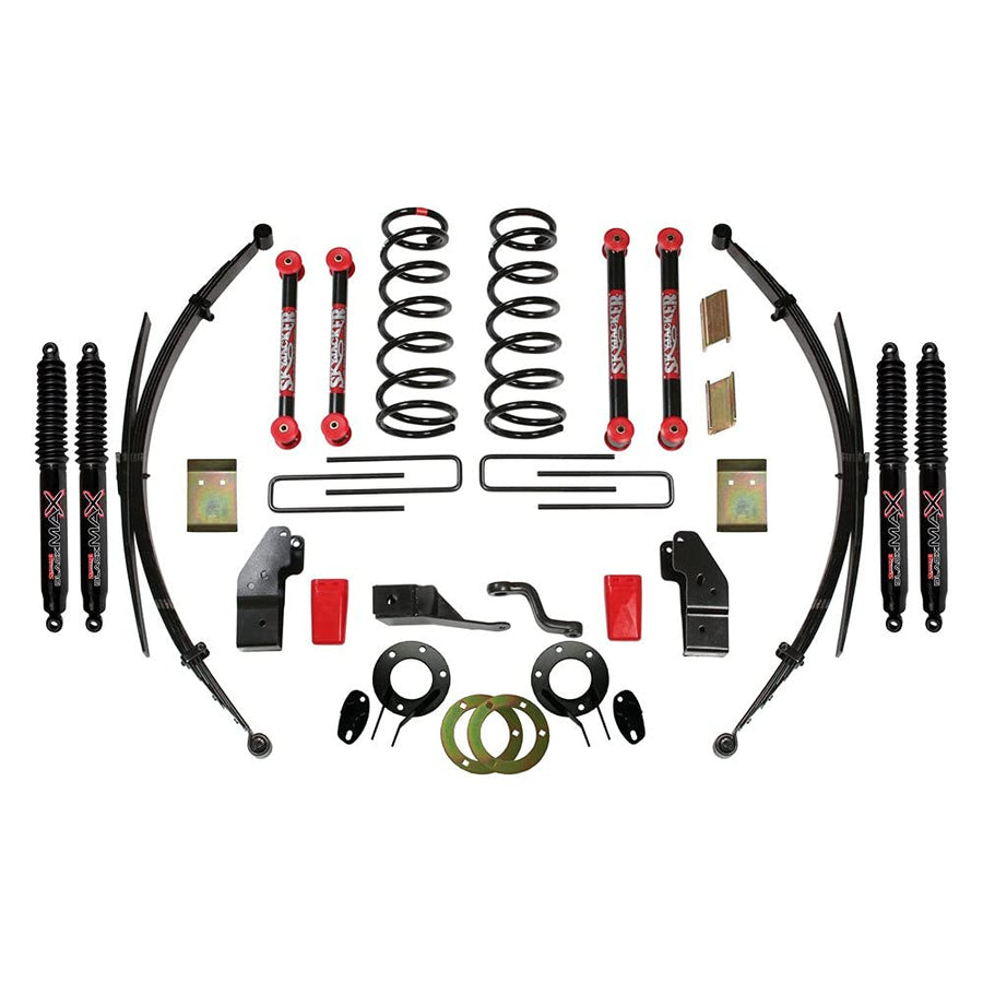 Suspension Lift Kit w/Shock Skyjacker D452KS-B Black MAX Shocks 4-4.5 in. Lift
