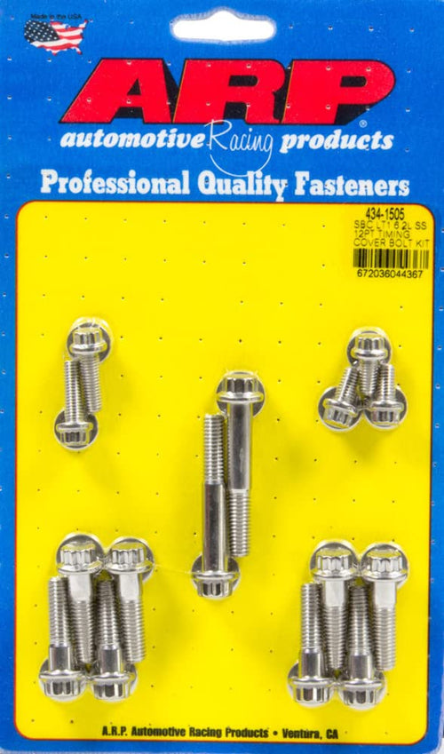 Timing Cover Bolt Kit ARP 434-1505 (SBC LT1 6.2L SS 12pt timing cover)