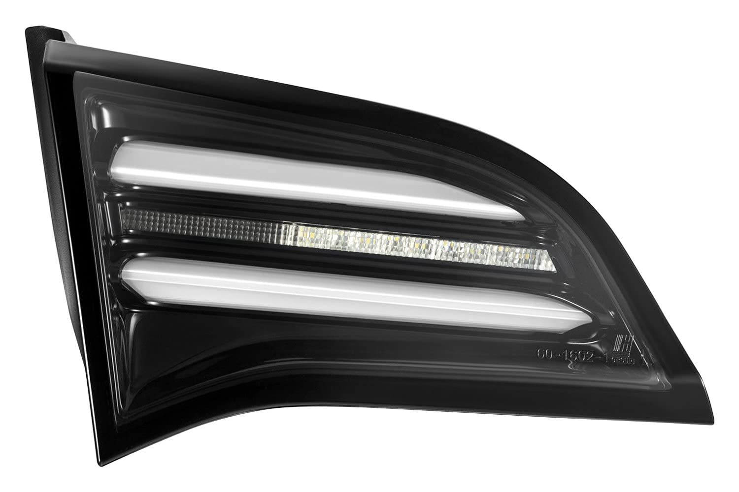 17-22 Tesla Model 3 AlphaRex (601010) PRO-Series LED Tail Lights Jet Black w/Seq Sig