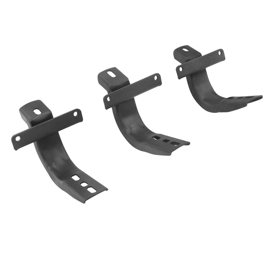 OE Xtreme Go Rhino Brackets | Mild Steel, Textured Black | 6841295 | Fits 2021-2024 Ford Bronco 2-Door or 4-Door (Excludes Bronco Sport)