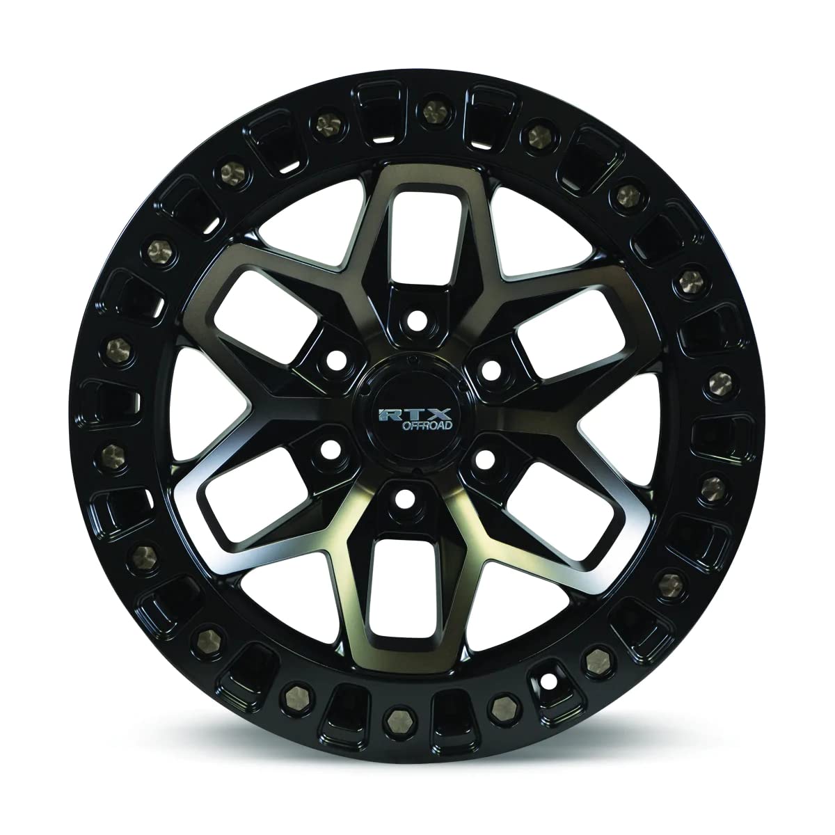 Custom RTX ZION Wheel - 17x9, -15 Offset, 5x127 Bolt Pattern, 71.5mm Hub - Black with Machined Bronze Face Rim