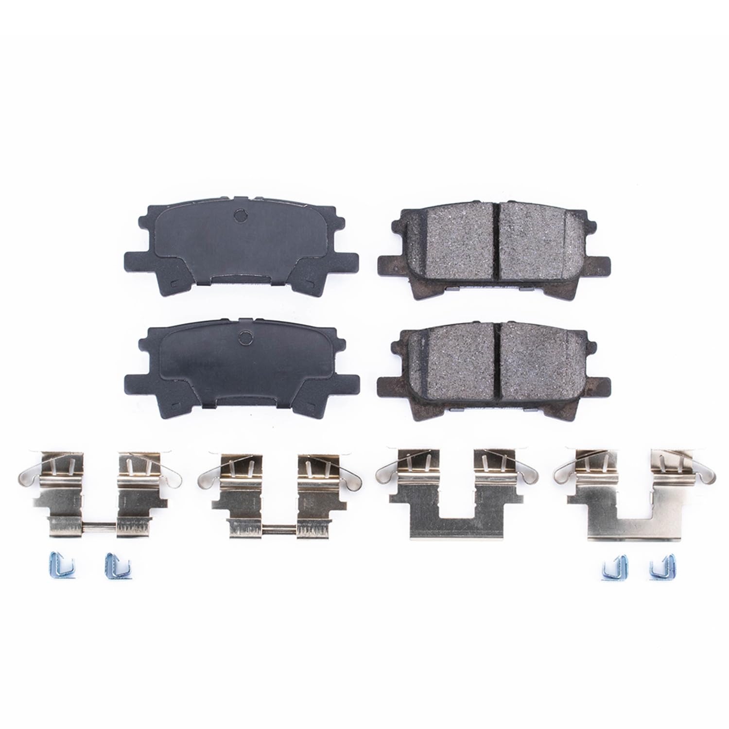 Power Stop Brake Kit Front For Lexus RX330 2004-06 |RX350 2007-09 |RX400h 2006-08 |Toyota Highlander 2004-07 - Ceramic Brake Pads With Installation Hardware, 17-996