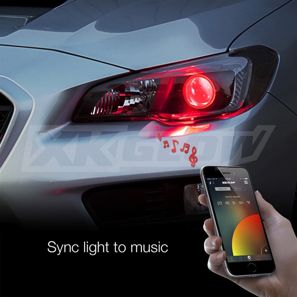XKGLOW 2xRGB XK042009 Demon Eye Million Color Smartphone App Controlled Kit