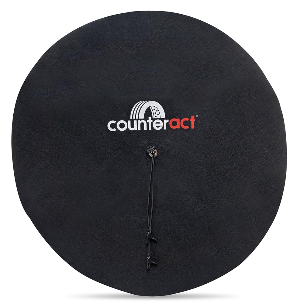 CBB-WTFC Counteract Felt Covers to Protect Rims - 4 Pack - Includes Fixing Lines and Plastic Clips - Wheel Totes Sold Separately - Designed to Fit Tires 20" to 31" in Diameter