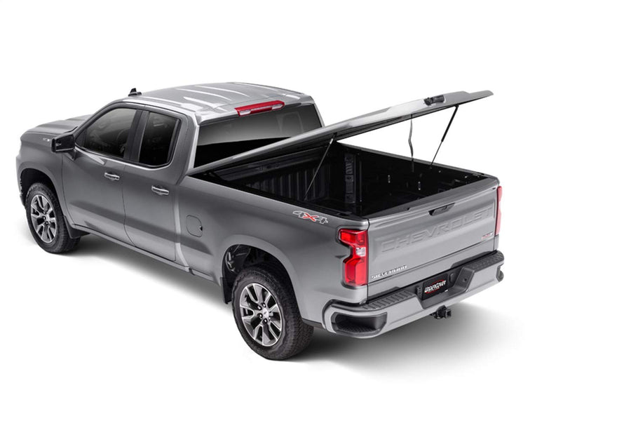UnderCover Elite LX RealTruck One-Piece Truck Bed Tonneau Cover | UC1208L-41 | Fits 2019 - 2025 GMC Sierra 1500HD (GBA- Black) Std/Ext/Crew Cab w/o Multipro Tailgate 6' 7" Bed (79.4")