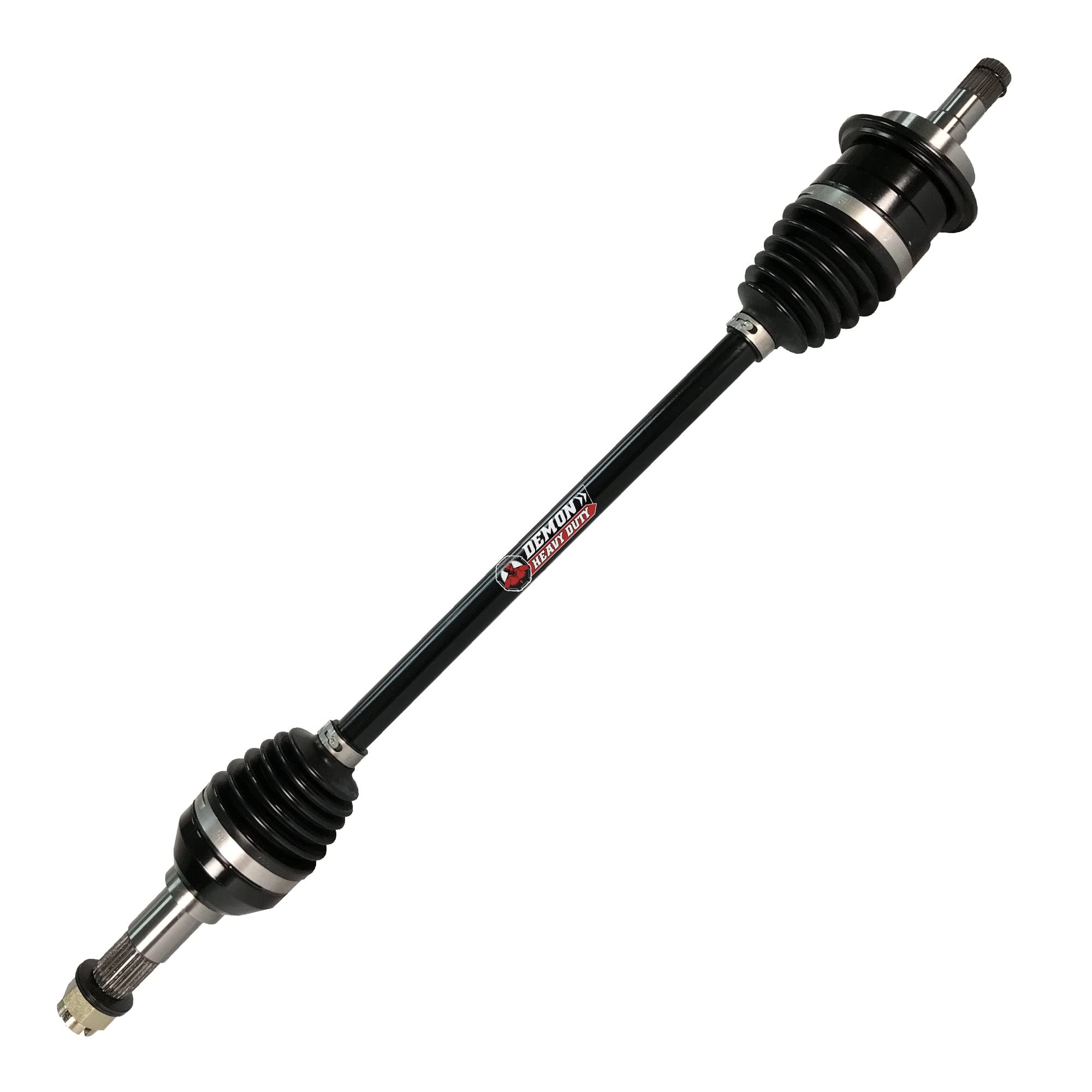 Demon Powersports Heavy Duty Front Left Axle for (2013-18) Can Am Maverick 1000/Max 1000, Made Up of 4340 Chromoly Steel, Gives Wider Angles & In Molybdenum Grease OEM: 705401873, 705401387