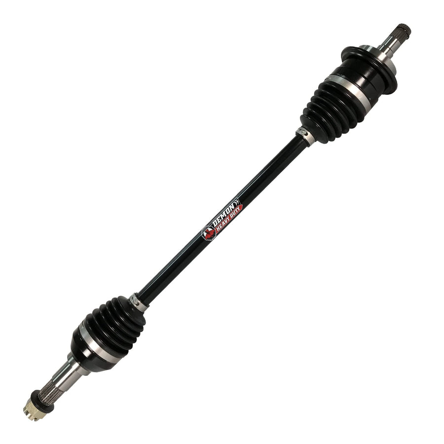 Demon Powersports Heavy Duty Front Left Axle for (2013-18) Can Am Maverick 1000/Max 1000, Made Up of 4340 Chromoly Steel, Gives Wider Angles & In Molybdenum Grease OEM: 705401873, 705401387