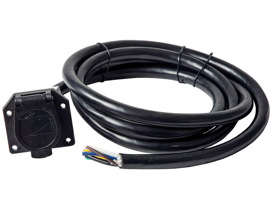 7-Way Buyers Products Company Flat Pin Truck Side Trailer Connector