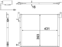 AC499000S BEHR A/C Condenser