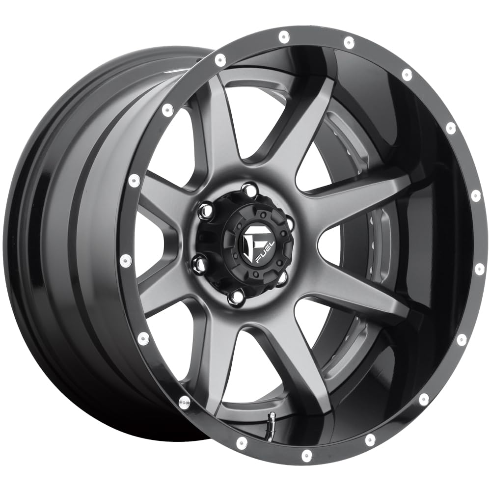 D238 Fuel 2PC 22X14 MT-GNMTL-BL -70MM - D23822407347 5X5.0