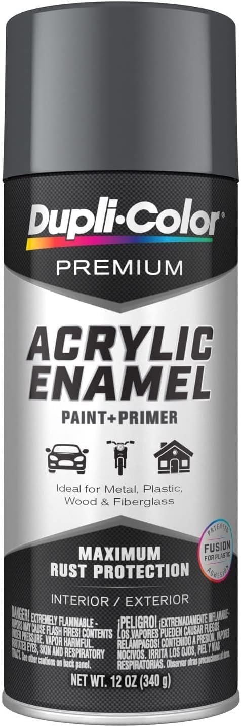 Premium Acrylic Enamel Dupli-Color Spray Paint - Machinery Gray - 12 oz. Aerosol Can