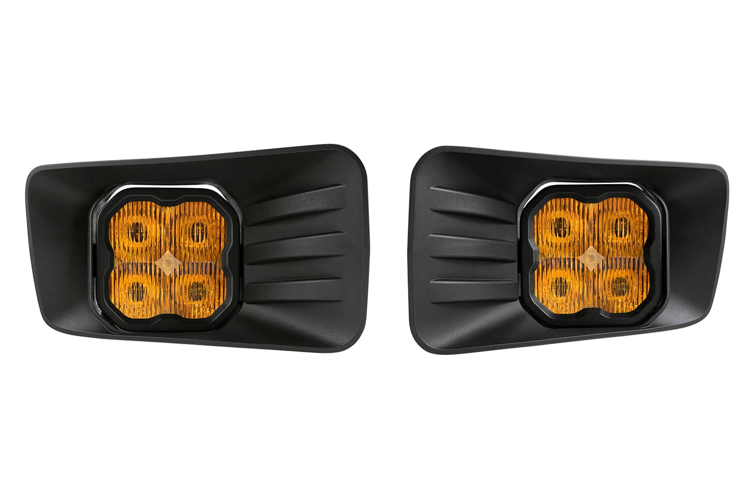 Diode Dynamics Fog Light Kit SS3 LED compatible with Chevrolet Tahoe 2015-2020, Yellow SAE Max with Backlight