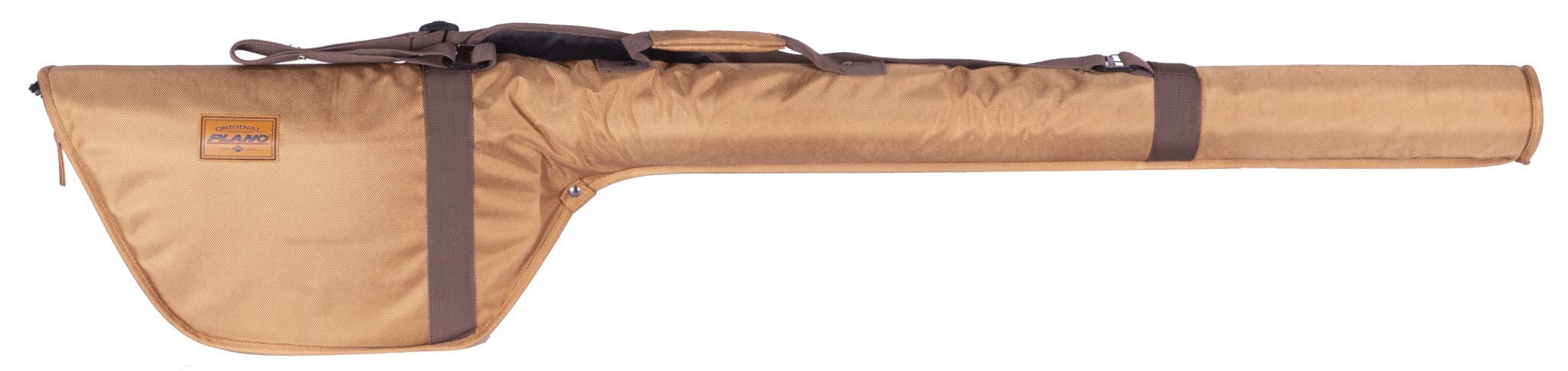 49" Plano Guide Series Rod Case | Protective Rod and Reel case, Khaki with Brown and Black Trim, Model: PLAOR491