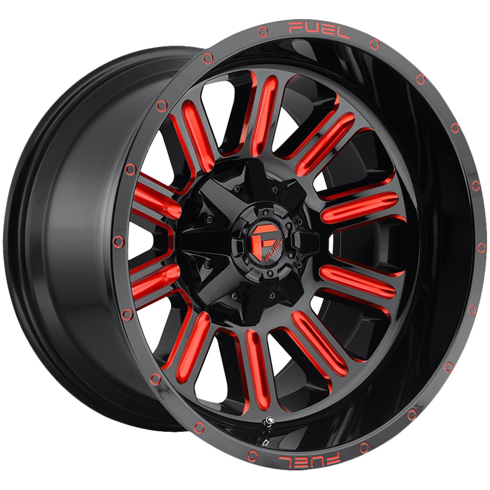 FUEL OFF-ROAD D621 15X8 HARDLINE, 5X5.5, 3.79, -18mm GLOSS BLACK RED TINTED CLEAR - D62115808537