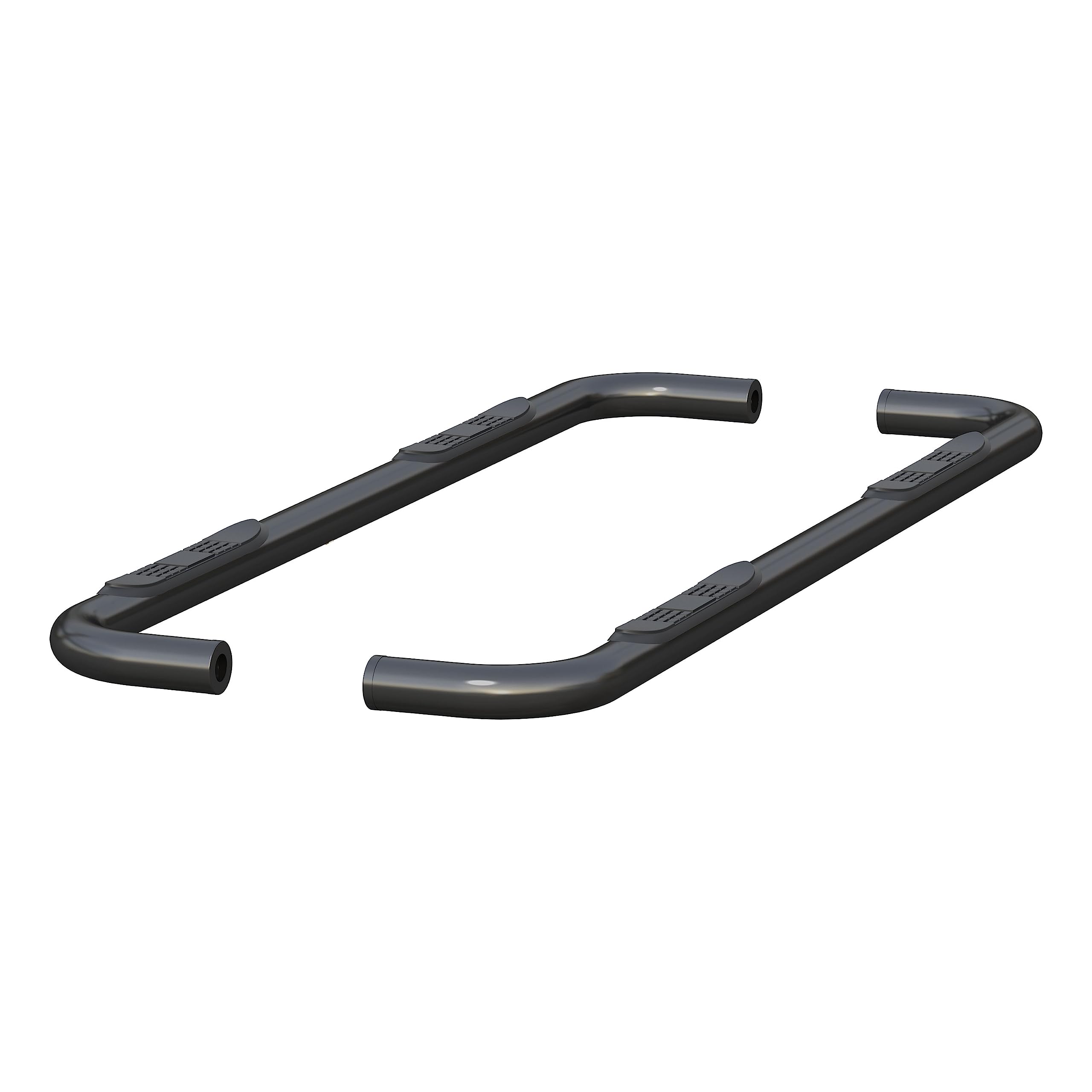 3-Inch Round Black Stainless Steel ARIES Nerf Bars, No-Drill, Fits Select Chevrolet Silverado, GMC Sierra 1500