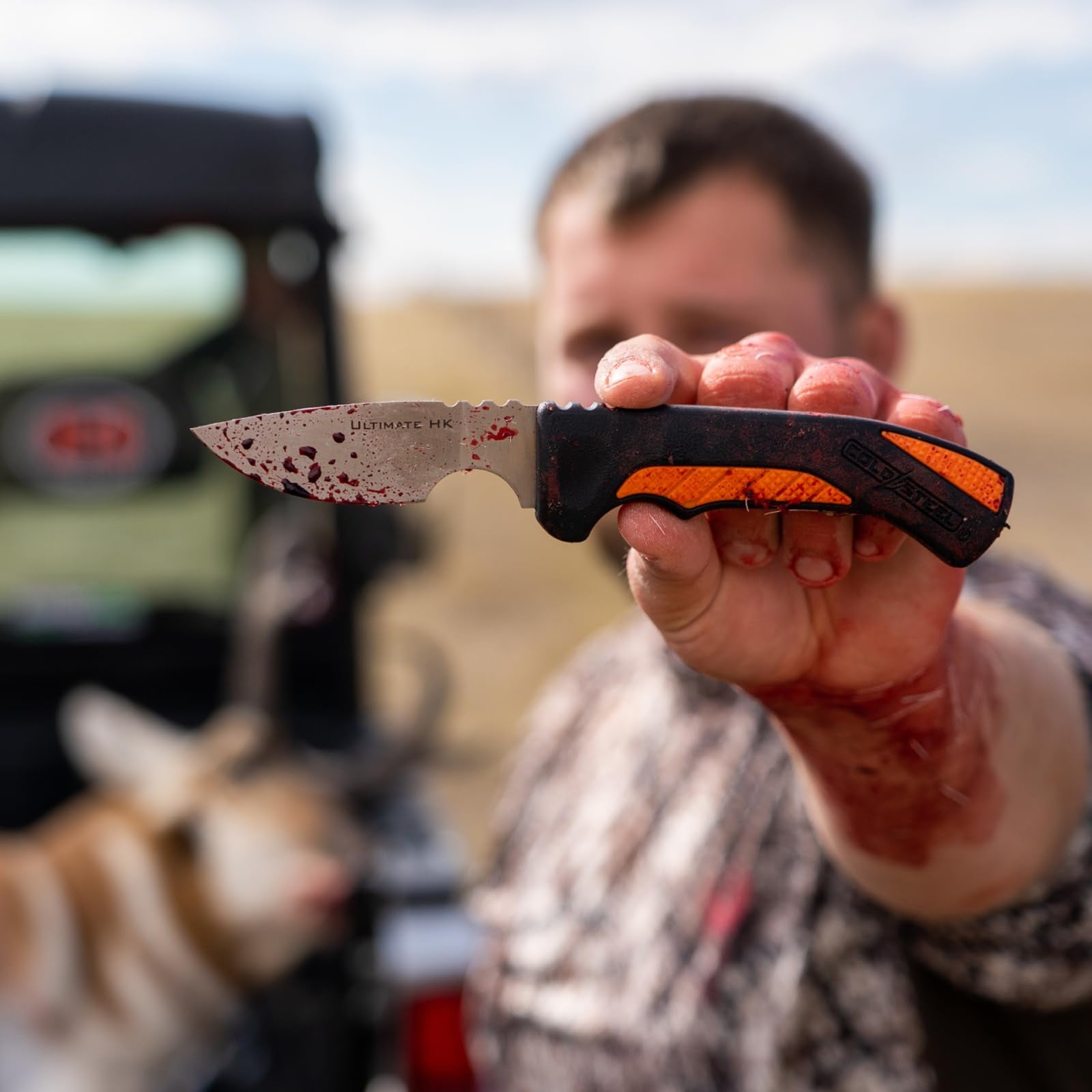 Cold Steel 5 Hunting Kit Fixed Blade Knives Versatile Durable - Sturdy 4116 SS Blades, Double-Textures Handles, Carrying Case Included