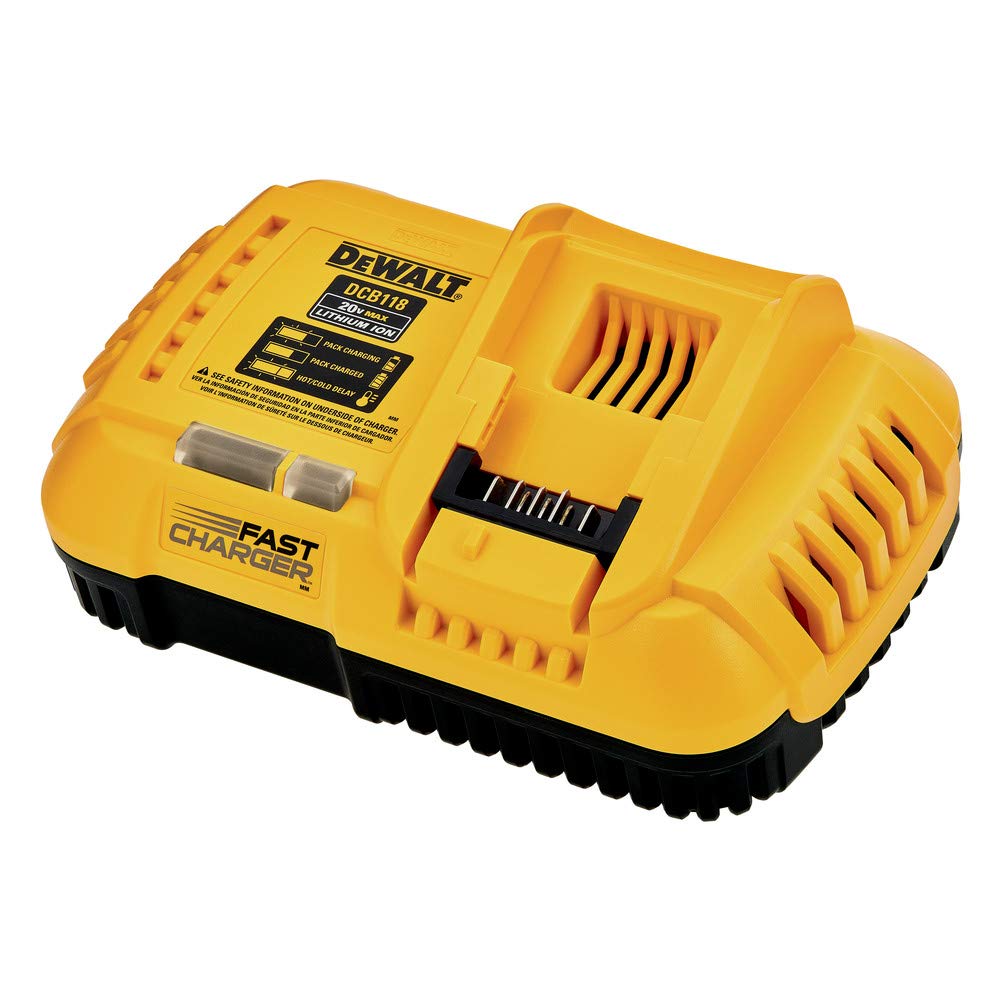 DEWALT Lithium-Ion 20V MAX/FLEXVOLT Fan Cooled Rapid Battery Charger (DCB118)