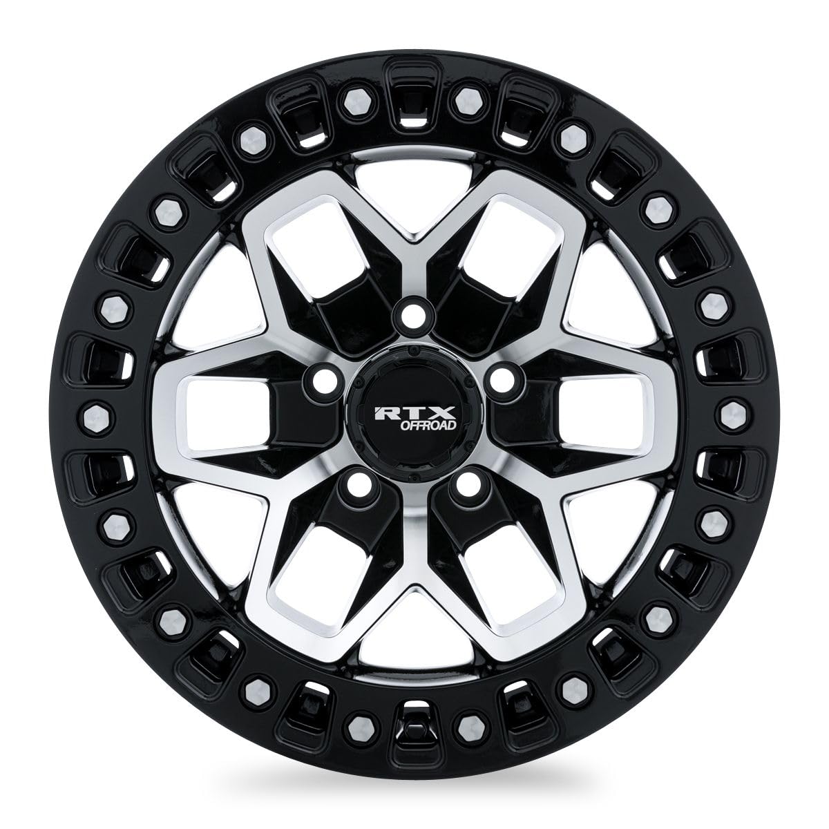 083025 RTX® (Offroad), Zion, Gloss Black Machined, 20x9 5x127 ET-15 CB71.5