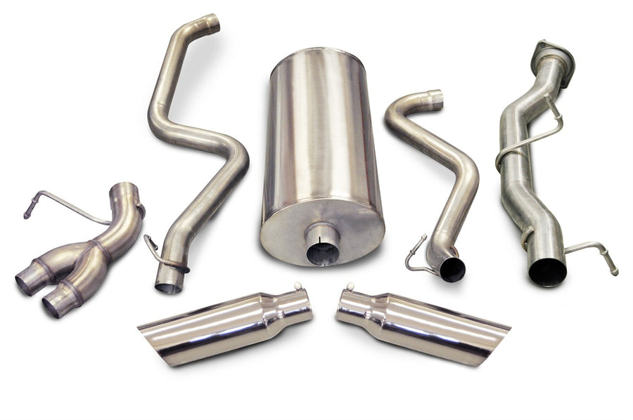 dB Performance CORSA 24895 Polished Split Side Exit Catback Exhaust System with 4" Slash Cut Tip
