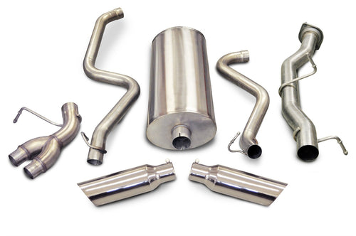 dB Performance CORSA 24895 Polished Split Side Exit Catback Exhaust System with 4" Slash Cut Tip