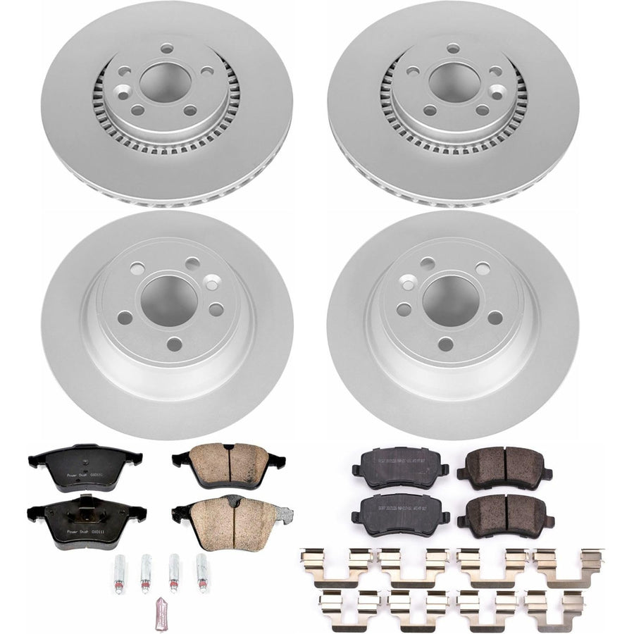 Power Stop Z23 Evolution Geomet® Coated Brake Kit Front and Rear