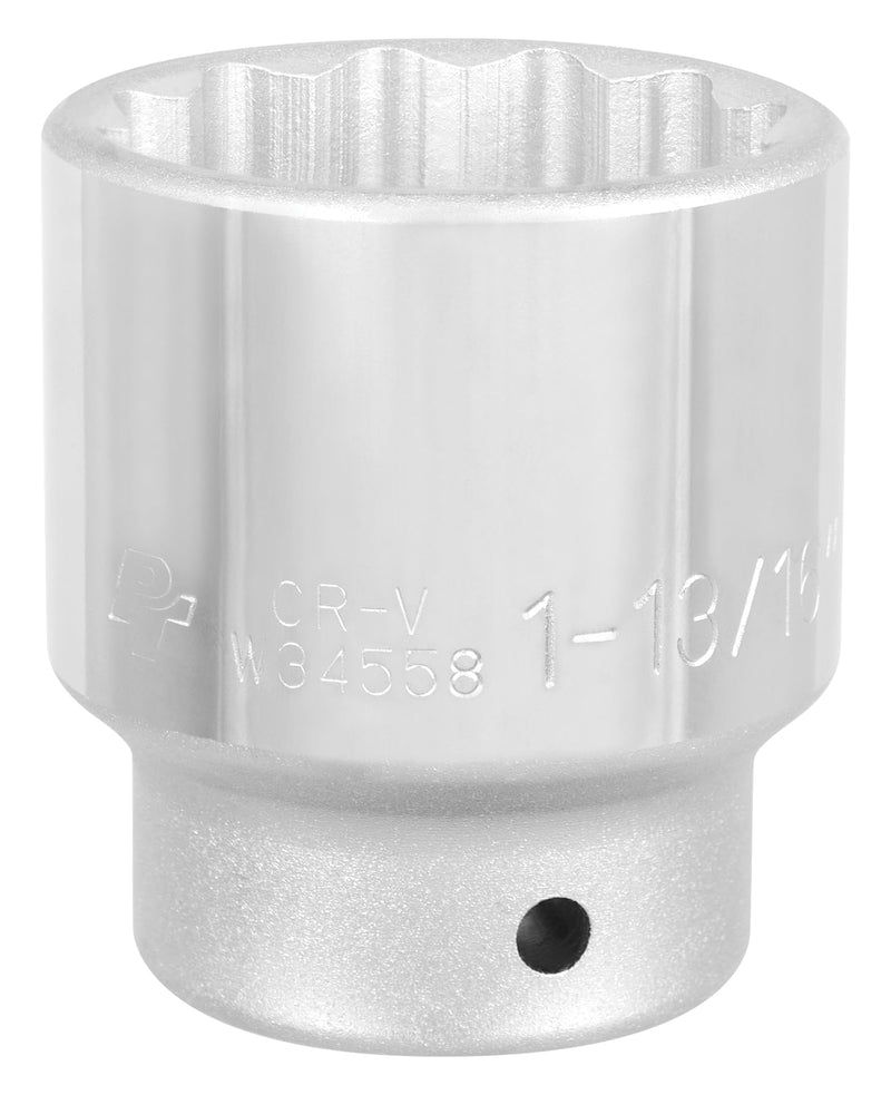 W34558 Performance Tool 3/4-Inch Drive 12-Point SAE Standard Socket, 1-13/16-Inch