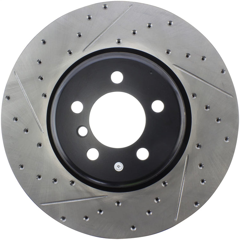 Sport Drilled/Slotted Brake Rotor StopTech 127.34144R (Front Right), 1 Pack