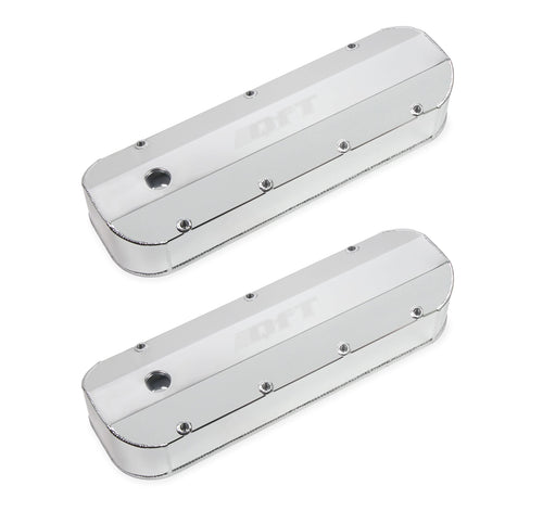 Quick Fuel Fabricated Aluminum Valve Cover-Silver Finish 128-22QFT