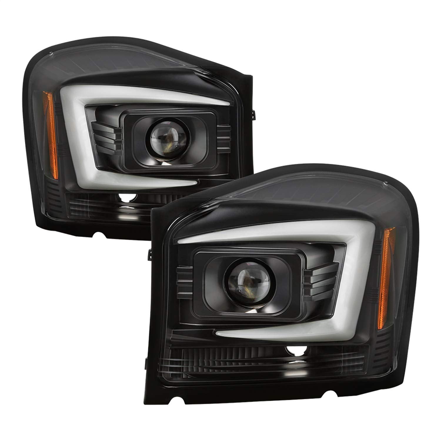 Spyder Auto 5086600 Dodge Durango 2004 - 2006 Projector Headlights - Low Beam-H7(Included) ; High Beam-H7(Included) ; Signal-3557(Included) - Black