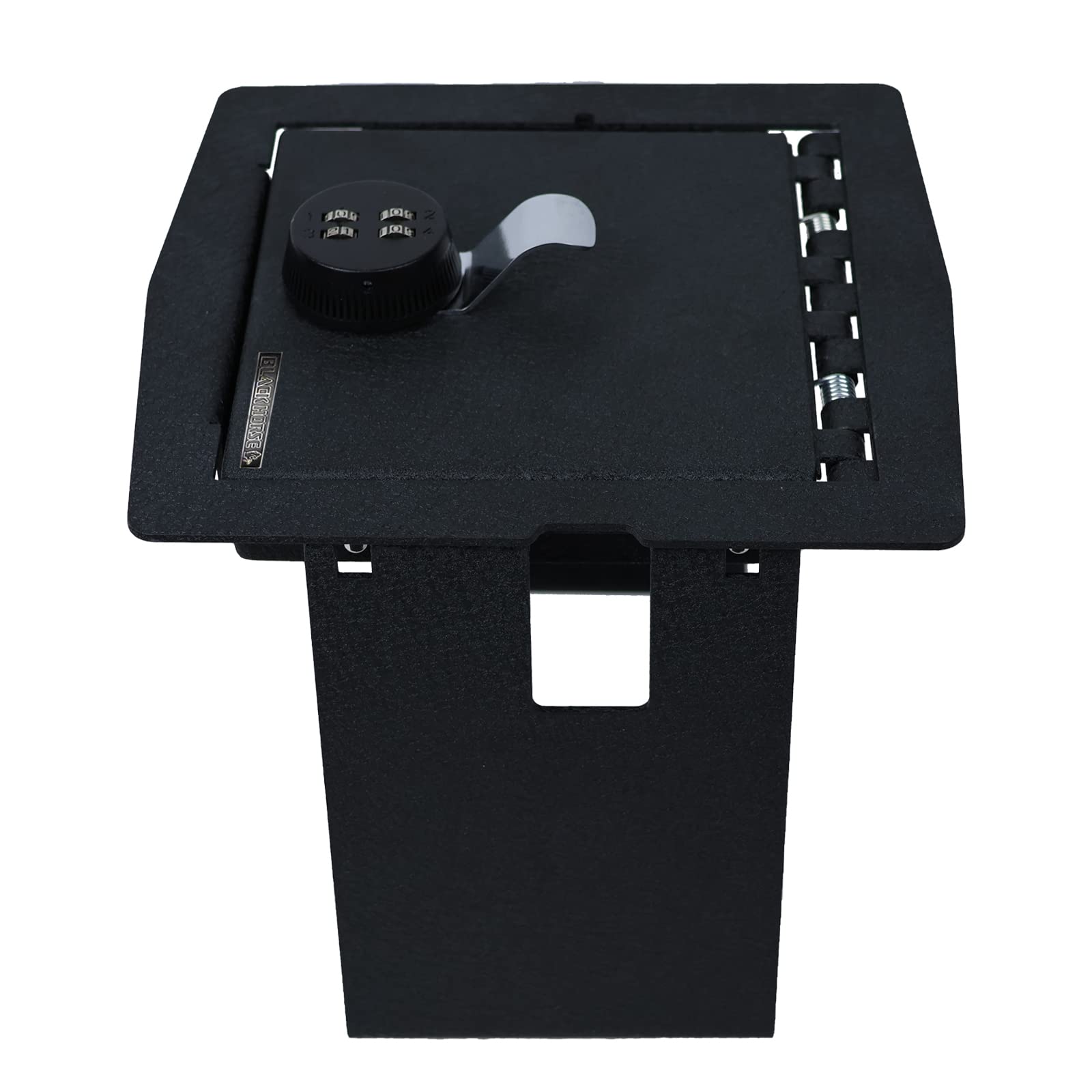 Black Horse Off Road Gun Box Organizer Center Console Safe Black, with 4-Digit Combo Lock Compatible with 2018-2024 Jeep Wrangler|2020-2024 Jeep Gladiator-ASJW01