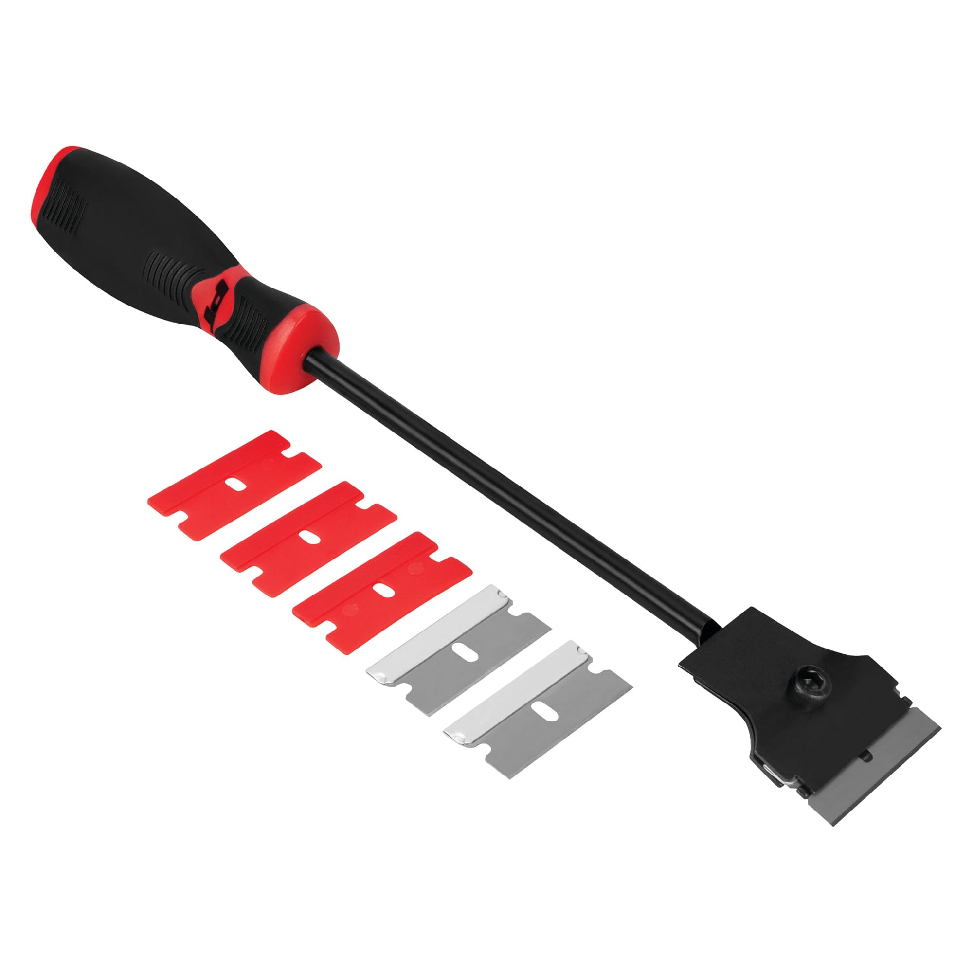 W1513 Performance Tool Ergonomic Non-Slip Molded Grip with 6 Blades for Sticker and Label Removal - US Patent Number D693201
