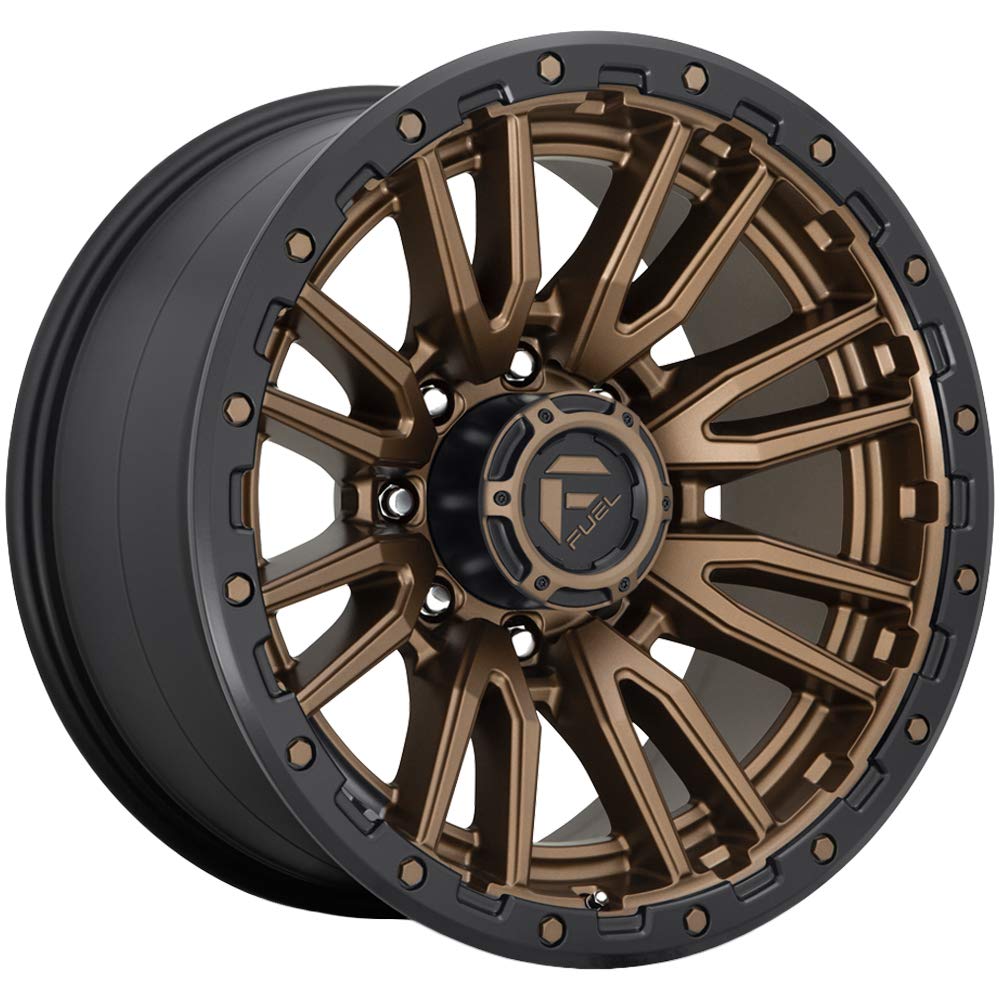 1PC FUEL D681 REBEL Bronze Wheel with Painted and TPMS Compatible (20 x 9. inches /8 x 124 mm, 1 mm Offset)