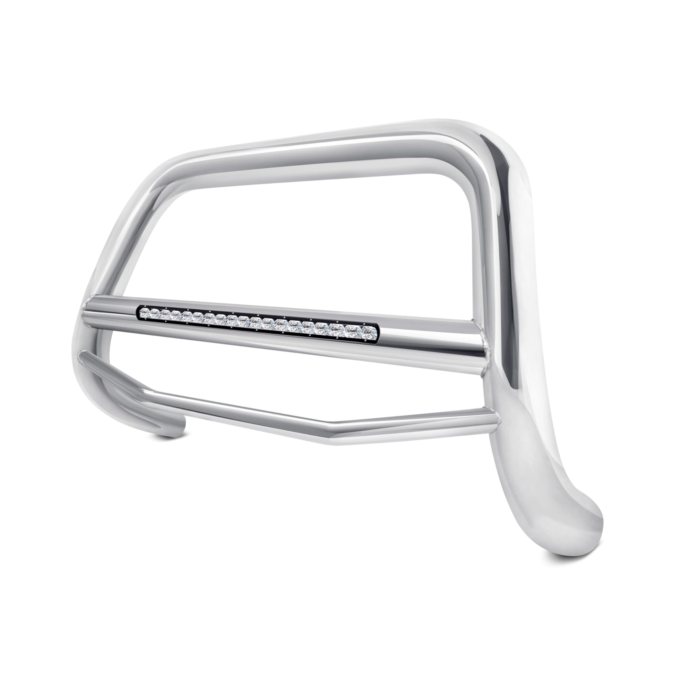 MAX Black Horse Beacon Bull Bar No Skid Plate Stainless Steel Compatible with 15-20 Yukon XL|07-20 Yukon/Tahoe|07-18 Sierra/Silverado1500 |07-14 Avalanche/ESV/Suburban 1500|15-22 Suburban-MAB-GMTAS