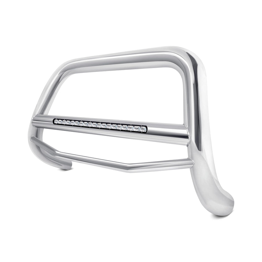 MAX Black Horse Beacon Bull Bar No Skid Plate Stainless Steel Compatible with 15-20 Yukon XL|07-20 Yukon/Tahoe|07-18 Sierra/Silverado1500 |07-14 Avalanche/ESV/Suburban 1500|15-22 Suburban-MAB-GMTAS
