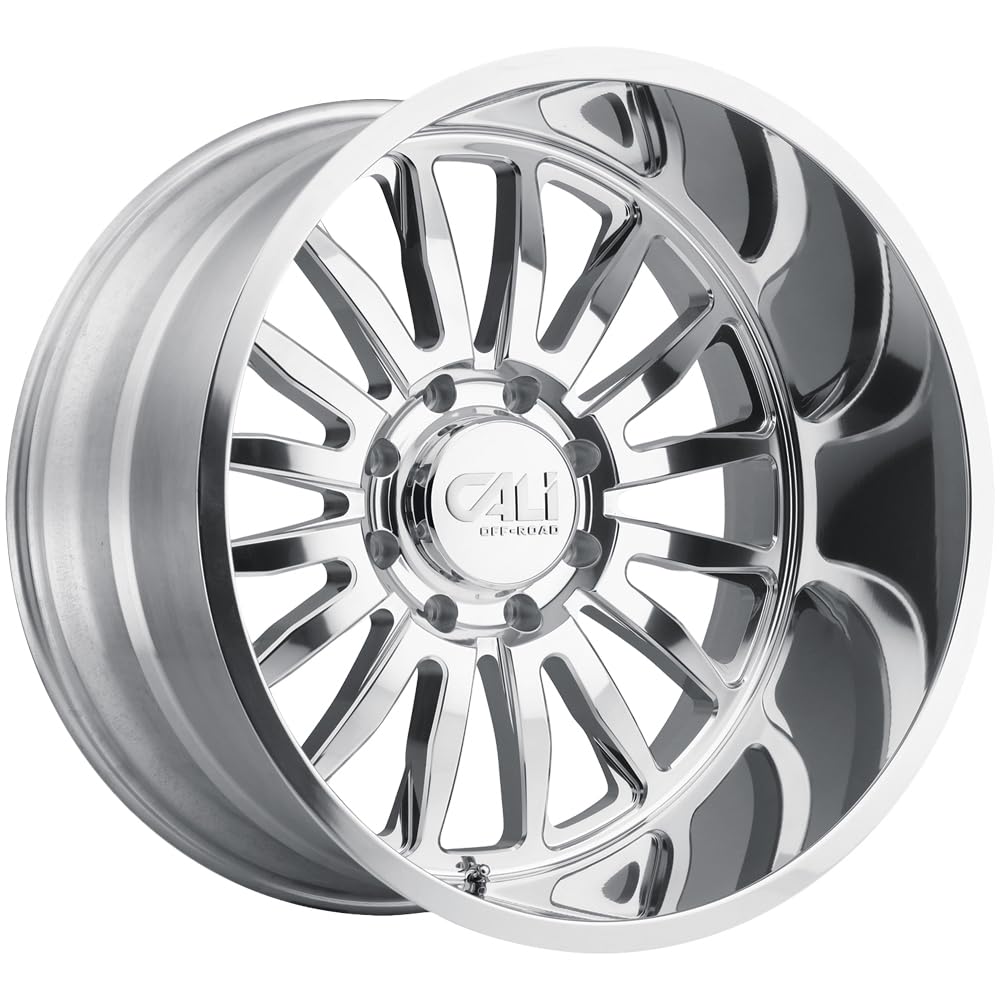 Summit Cali Off-Road 9110 Polished/Milled Spokes Wheel (26 x 14. inches /6 x 135 mm, -76 mm Offset)