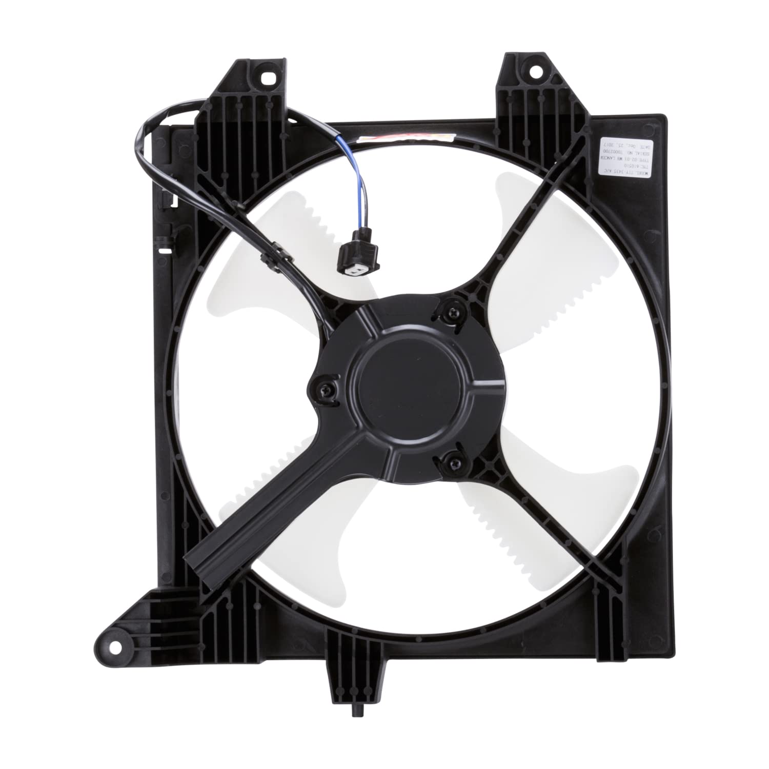 Mitsubishi Lancer TYC 610510 Replacement Condenser Cooling Fan Assembly