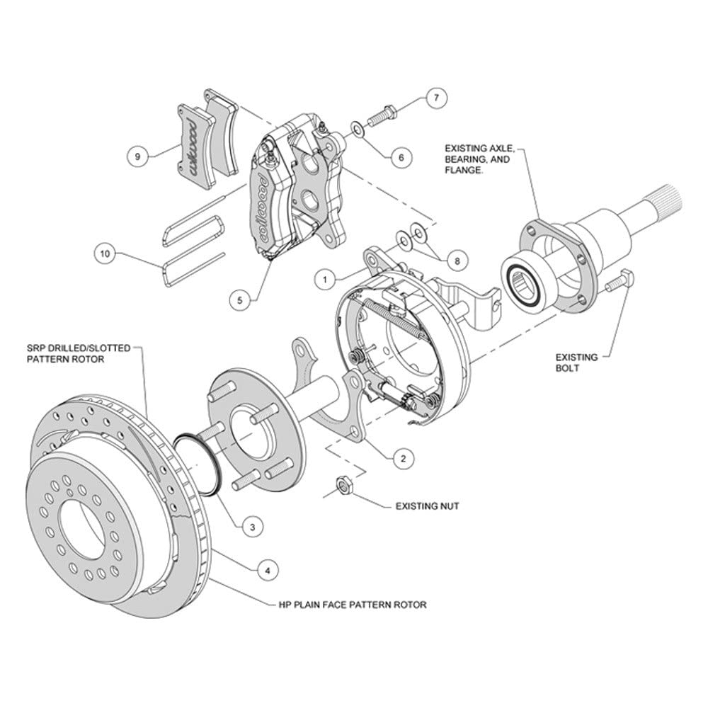 P-Brake Kit, Drilled FDP-LP 11.00"