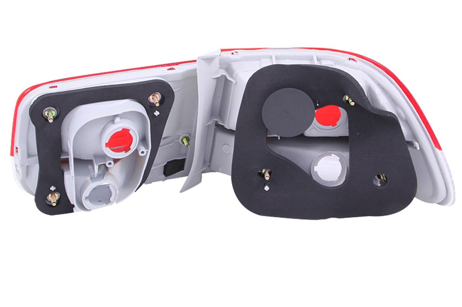 Honda Civic Anzo USA 221147 Red/Clear Tail Light Assembly (OEM Style) - (Sold in Pairs)