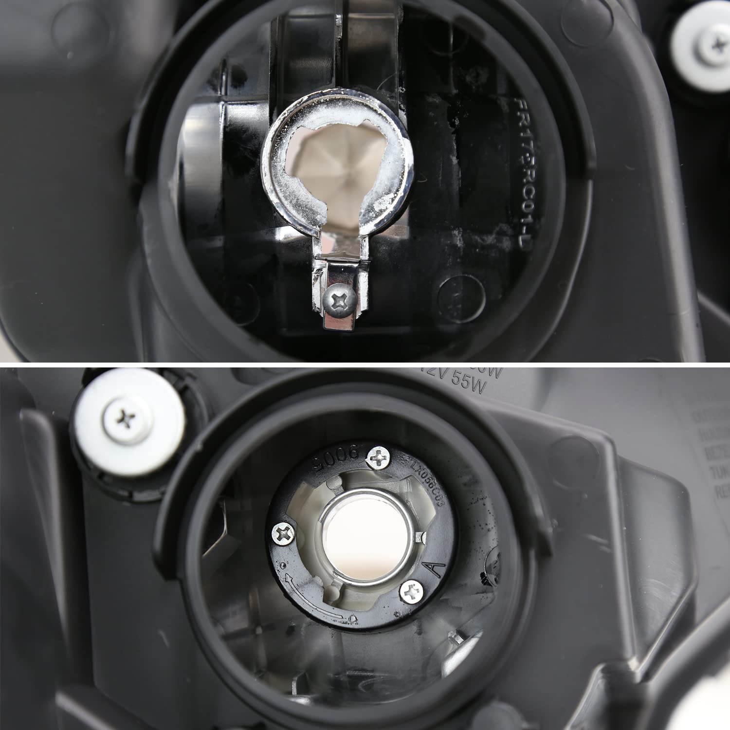 Chrome Headlights SPEC-D TUNING Compatible with 2019-2022 Ford Ranger XL/XLT, Left + Right Pair Headlamps Assembly