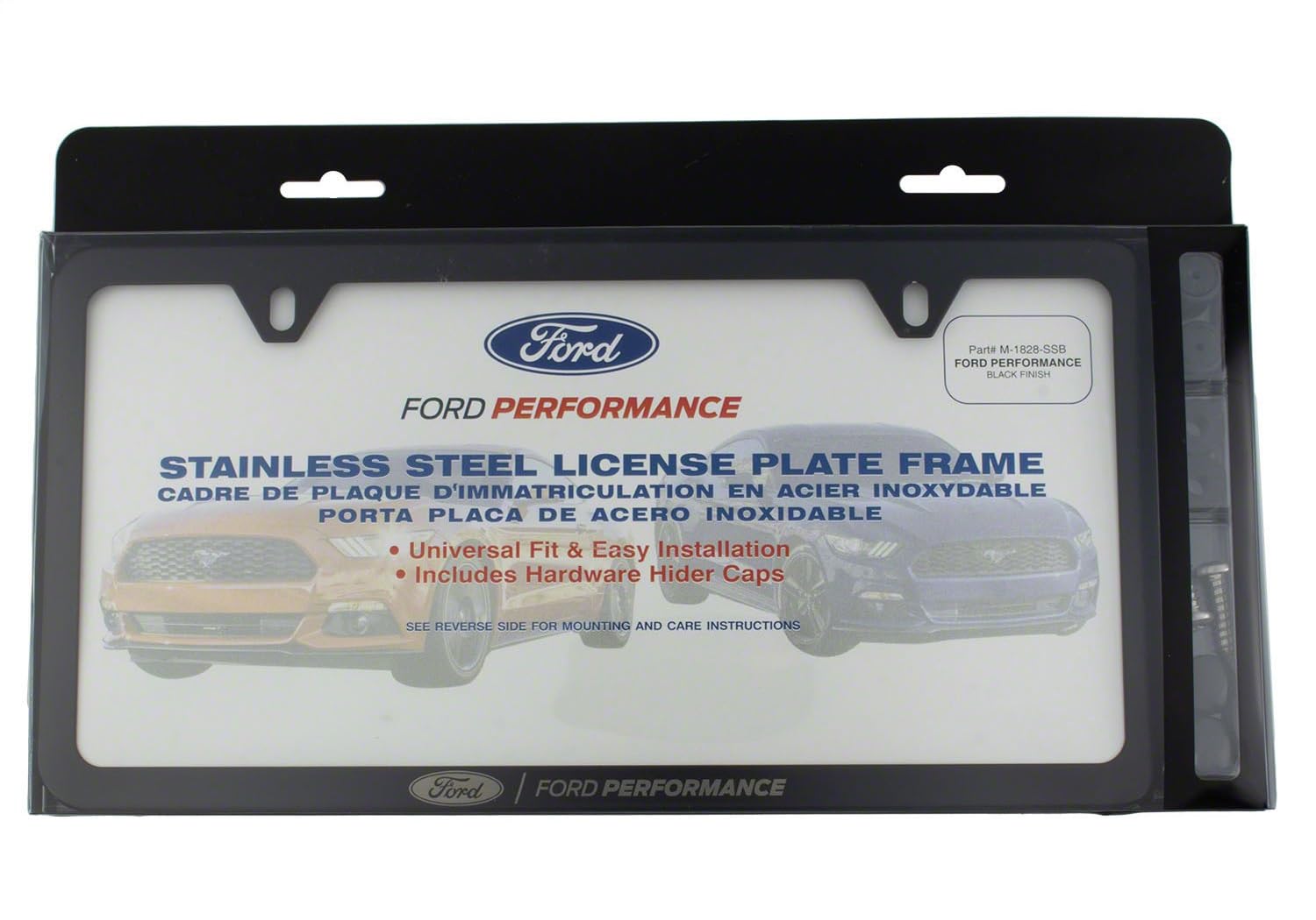 License Plate Frame Ford Performance Black