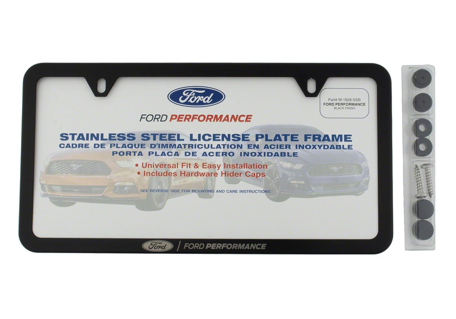 License Plate Frame Ford Performance Black