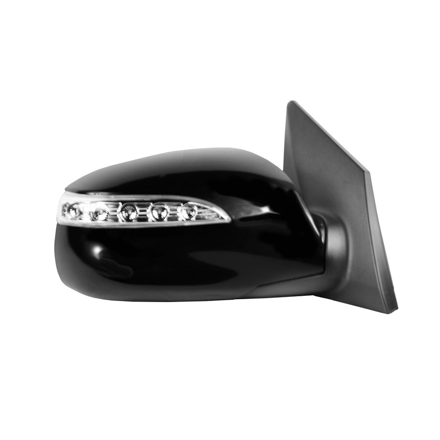 Fit System Side Passenger Mirror for Hyundai Tucson, Textured Black w/PTM Cover, w/Turn Signal, Foldaway, Heated Power