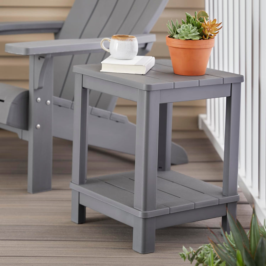 Gray Keter Deluxe Adirondack Side Table