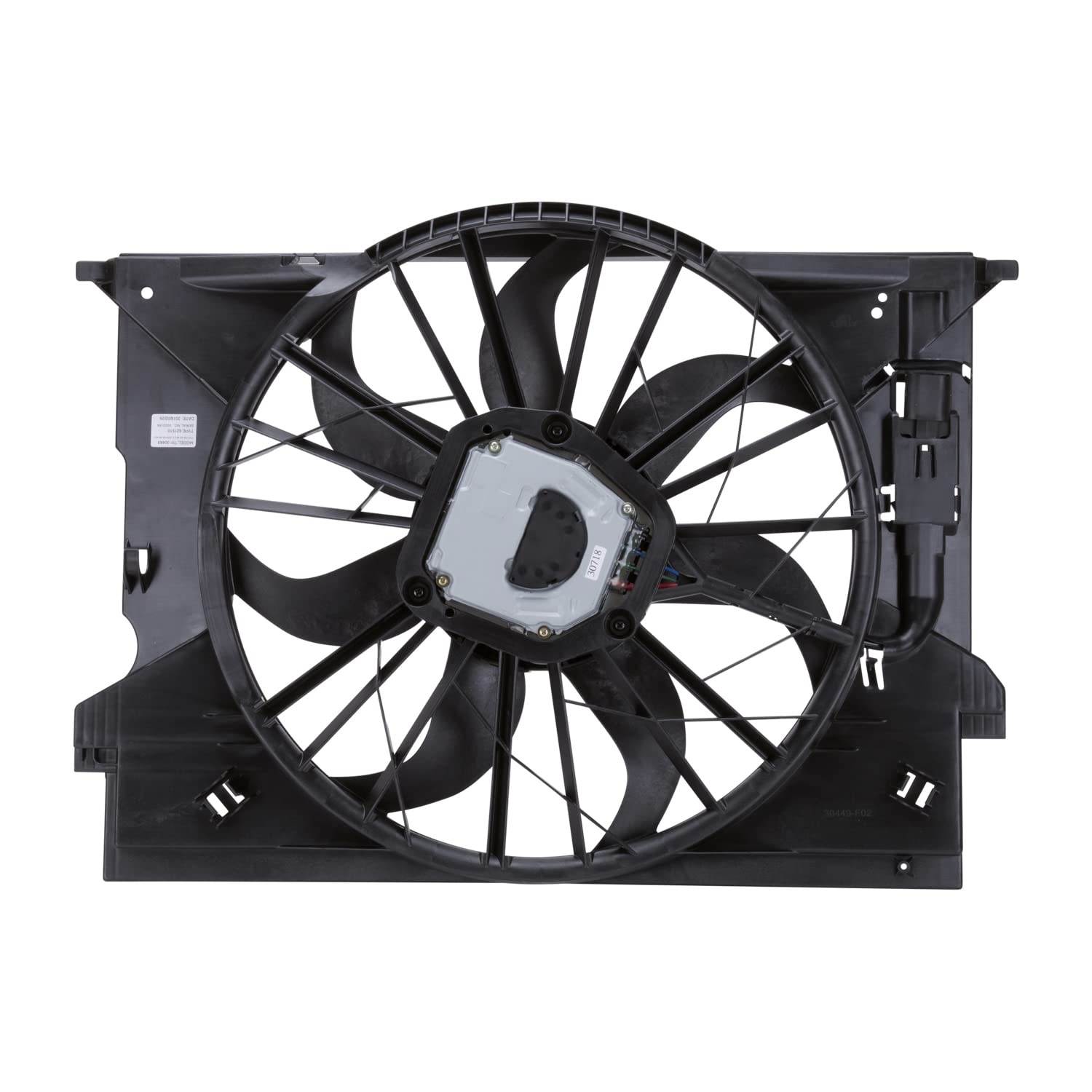 MERCEDES-Benz TYC 621510 Compatible Replacement Cooling Fan Assembly, Black