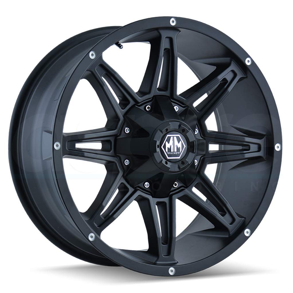 Rampage Mayhem 8090 Wheel with Matte Black Finish (17x9"/12x139.7mm)